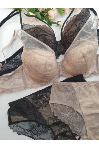 Комплект на тонкому поролоні з мереживом Balaloum 9424